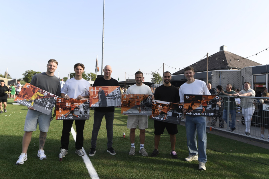Afscheid trainer en vertrekkende spelers